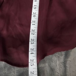 Converse purple/burgundy ruffled shirt